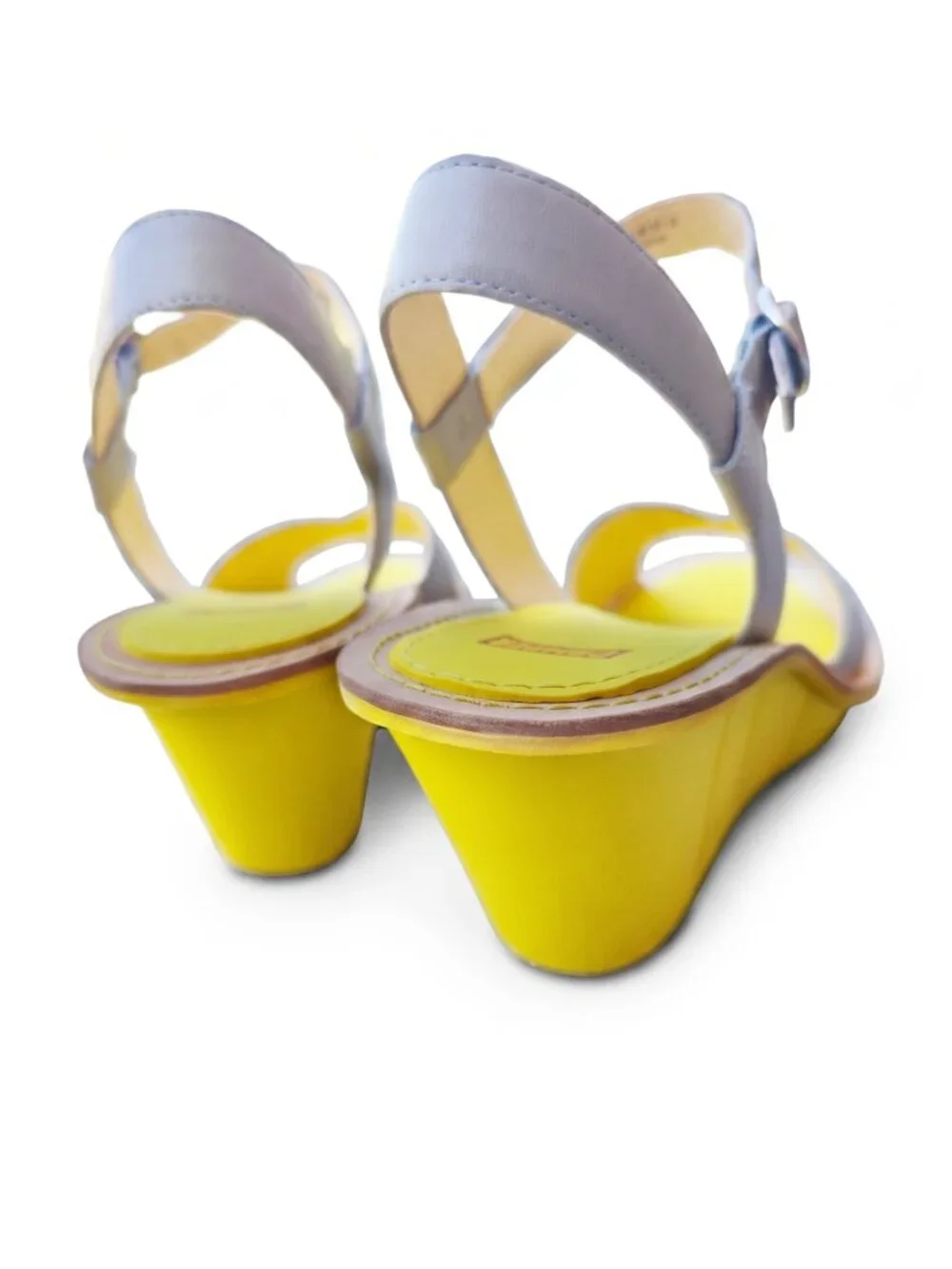 Camper Filippa Low Leather Colorblock Wedge Sandals EU 40 US 10 NIB
